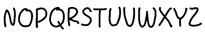 Simple Letter Font UPPERCASE