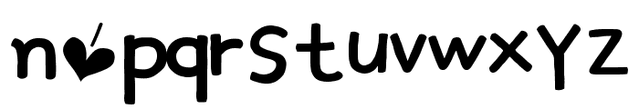 Simple Love Font LOWERCASE