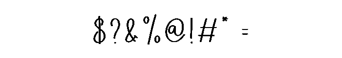 Simple Lucky Font OTHER CHARS