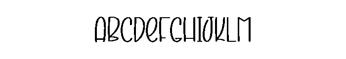 Simple Lucky Font UPPERCASE