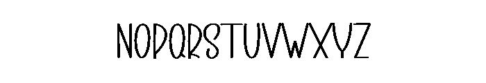 Simple Lucky Font LOWERCASE