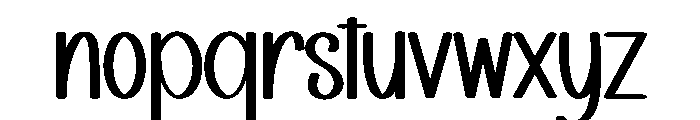 Simple Moment Font LOWERCASE