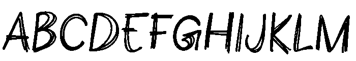 Simple Notes Free Demo Font UPPERCASE