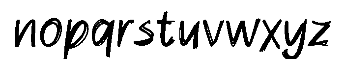 Simple Notes Free Demo Font LOWERCASE