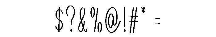 Simple Notes Font OTHER CHARS