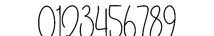 Simple Outline Font OTHER CHARS