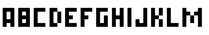 Simple Pixel Regular Font UPPERCASE