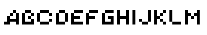 Simple Pixels (Latin + Cyrillic + Katakana) Regular Font UPPERCASE