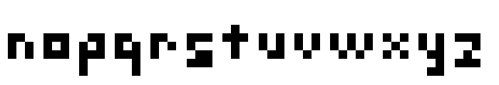 Simple Pixels (Latin + Cyrillic + Katakana) Regular Font LOWERCASE