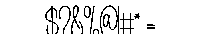 Simple Roasted Font OTHER CHARS