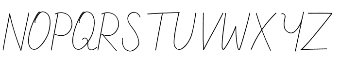 Simple Signature Font UPPERCASE