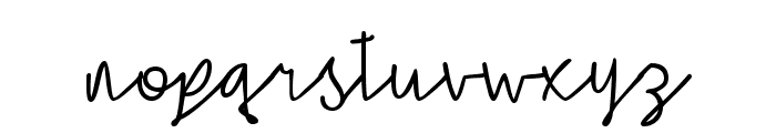 Simple Signature Font LOWERCASE