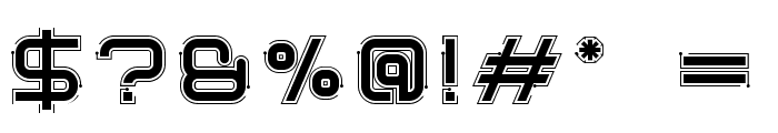 Simple Tech Bold 02 Font OTHER CHARS