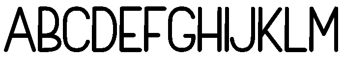 Simple Tumbler Font UPPERCASE