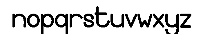 Simple Tumbler Font LOWERCASE