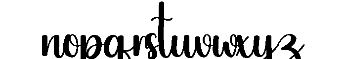 Simple Valentine Font LOWERCASE