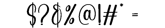 Simple Wedding Font OTHER CHARS