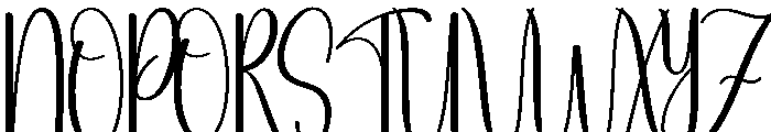 Simple Wedding Font UPPERCASE