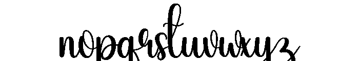 Simple Wedding Font LOWERCASE