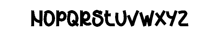 Simple2 Font LOWERCASE