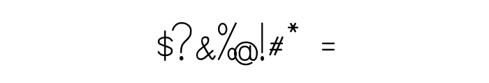 SimplePrint-Regular Font OTHER CHARS