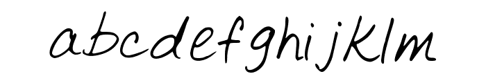 SimpleWriting Font LOWERCASE