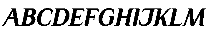 Simply Serif Bold Italic Font UPPERCASE