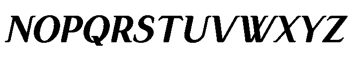 Simply Serif Bold Italic Font UPPERCASE