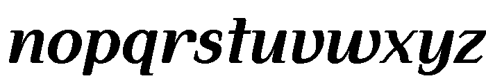 Simply Serif Bold Italic Font LOWERCASE