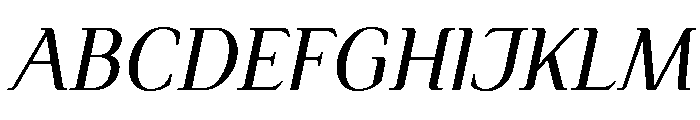 Simply Serif Book Italic Font UPPERCASE