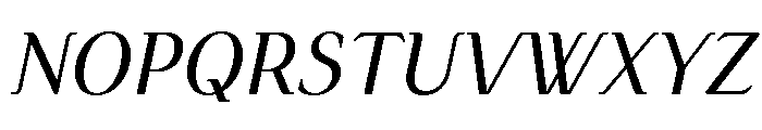 Simply Serif Book Italic Font UPPERCASE