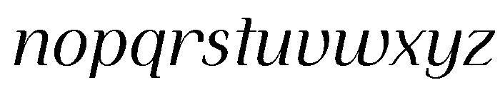 Simply Serif Book Italic Font LOWERCASE