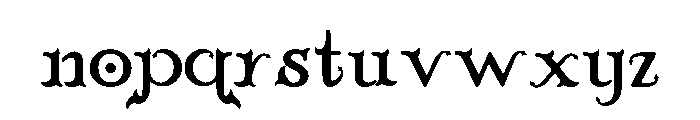 Sindu Melati Font LOWERCASE