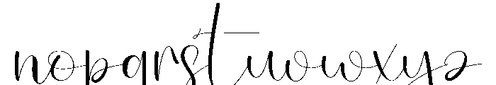 Single2 Font LOWERCASE