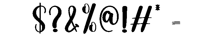 Singling Font OTHER CHARS