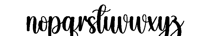 Singling Font LOWERCASE