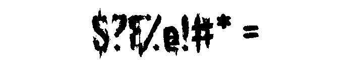 Sinister Sunday Font OTHER CHARS
