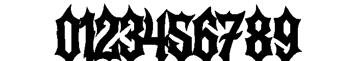 Sinner Regular Font OTHER CHARS