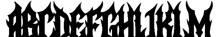 Sinner Regular Font UPPERCASE
