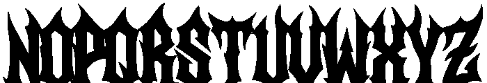 Sinner Regular Font UPPERCASE