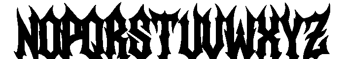 Sinner Regular Font LOWERCASE