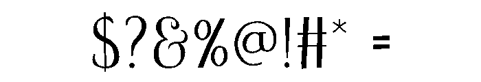Sisara Font OTHER CHARS