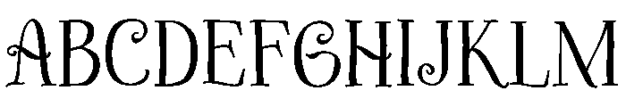 Sisara Font UPPERCASE