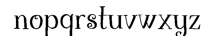 Sisara Font LOWERCASE