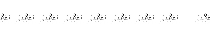 signs - zeichen 2.0 Font OTHER CHARS
