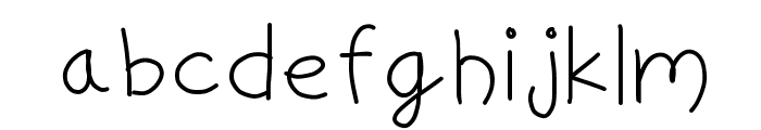 simple Font LOWERCASE