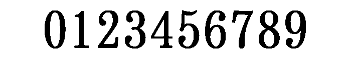 SimSong Bold Font OTHER CHARS