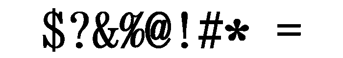 SimSong Bold Font OTHER CHARS