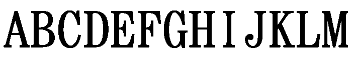 SimSong Bold Font UPPERCASE