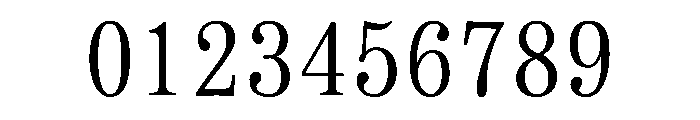 SimSong Regular Font OTHER CHARS